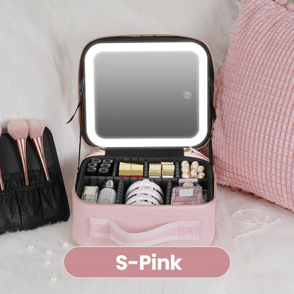 ✨ 48 % RABATT og gratis frakt ✨ Feilfri sminke hvor som helst – Bærbar sminkeveske med LED-speil! ✨