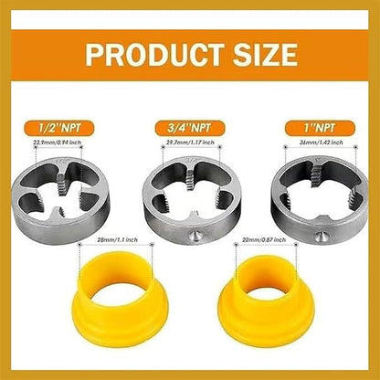 Elektrisk drillkompatibel PVC-rørgjengersett med forskjellige dysestørrelser