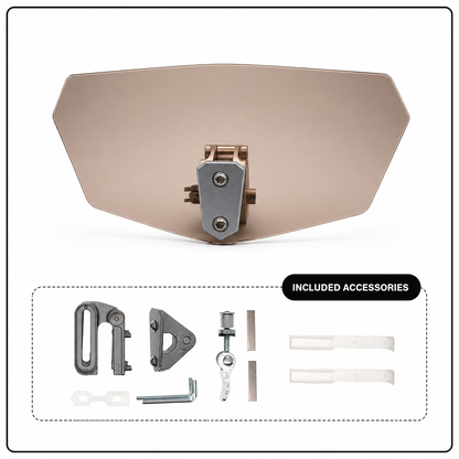 ❄️Zomerfresh 50% Korting!🏍️Verstelbare Motor Winddeflector – Universele Windscherm Spoiler tegen Helmtrillingen, Windgeruis & Turbulentie