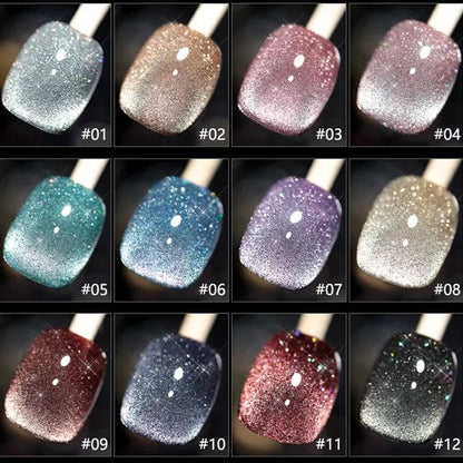 💅SISTE DAG MED 48 % RABATT💎Laser Diamond Cat Eye neglelakk💥Kjøp 1 få 1 gratis💥