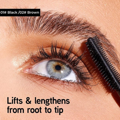 🔥Begrenset tilbud: Kjøp 2 få 1 gratis⚡Tubing Mascara i Svart og Brun, 2-pakking for øyevimpemakeup