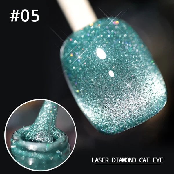 💅SISTE DAG MED 48 % RABATT💎Laser Diamond Cat Eye neglelakk💥Kjøp 1 få 1 gratis💥