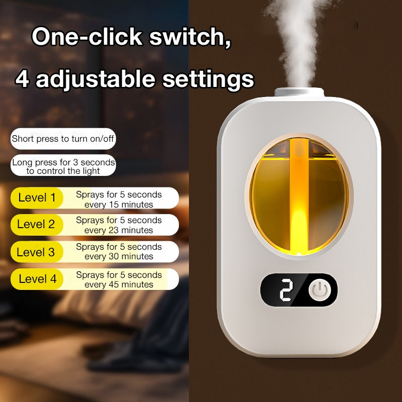 🌿 Smart aromadiffuser – 8 dufter, 4 nivåer, nattlampe. Frisk luft i alle rom! ✨💨