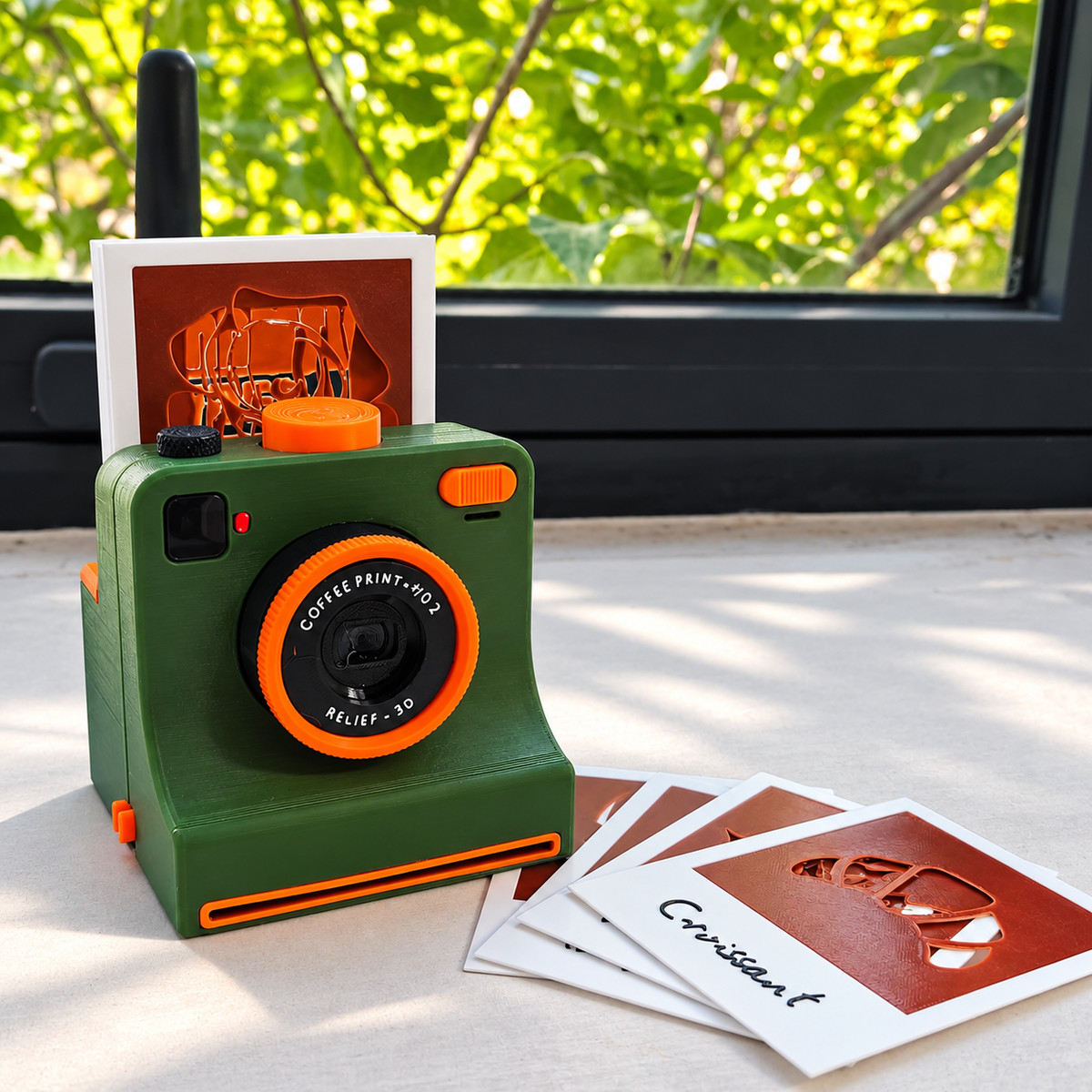 🎃Halloween-tilbud 50 % RABATT!🔥Retro kaffekunstkamera – Mekanisk latte-sjablongskriver