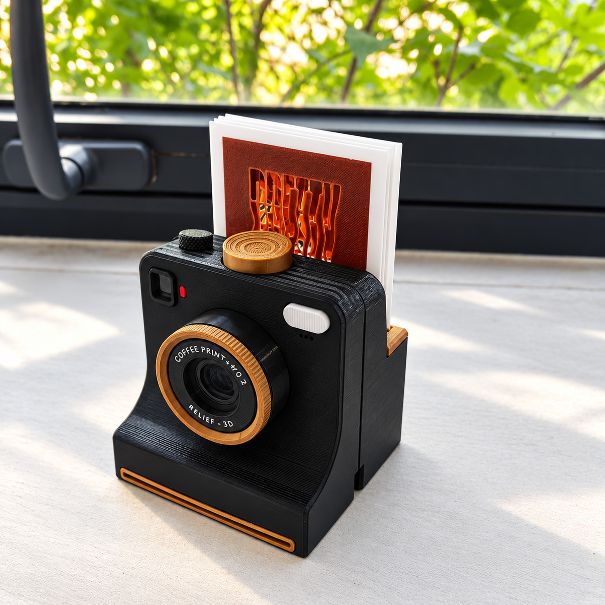 🎃Halloween-tilbud 50 % RABATT!🔥Retro kaffekunstkamera – Mekanisk latte-sjablongskriver