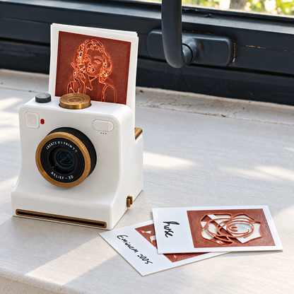🎃Halloween-tilbud 50 % RABATT!🔥Retro kaffekunstkamera – Mekanisk latte-sjablongskriver