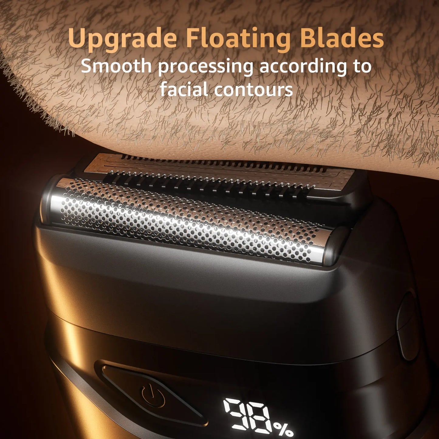 🌞Start våren med 48 % rabatt! 🪒 Mini elektrisk barbermaskin med flytende blader – Jevn og presis, hvor som helst!