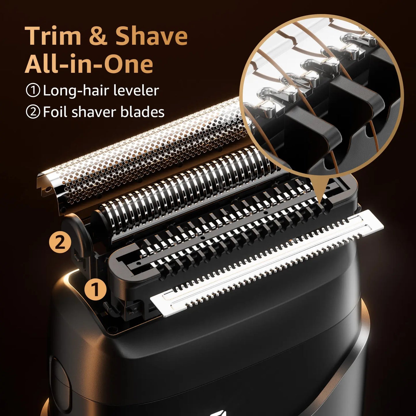 🌞Start våren med 48 % rabatt! 🪒 Mini elektrisk barbermaskin med flytende blader – Jevn og presis, hvor som helst!