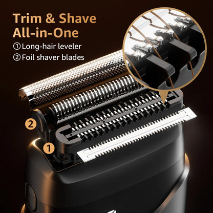 🌞Start våren med 48 % rabatt! 🪒 Mini elektrisk barbermaskin med flytende blader – Jevn og presis, hvor som helst!