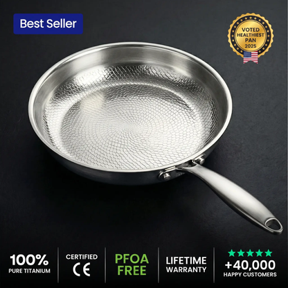 🎃Halloween-tilbud 50 % RABATT!🍳100 % ren titanpanne for et giftfritt kjøkken