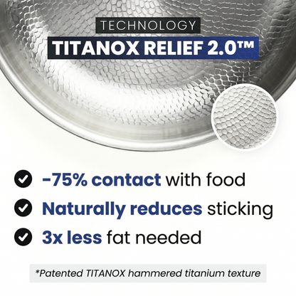 🎃Halloween-tilbud 50 % RABATT!🍳100 % ren titanpanne for et giftfritt kjøkken