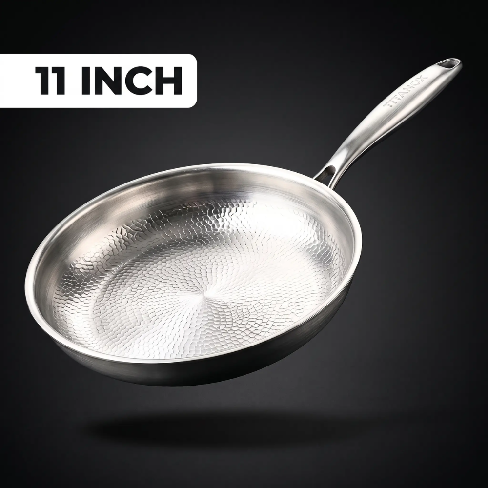 🎃Halloween-tilbud 50 % RABATT!🍳100 % ren titanpanne for et giftfritt kjøkken