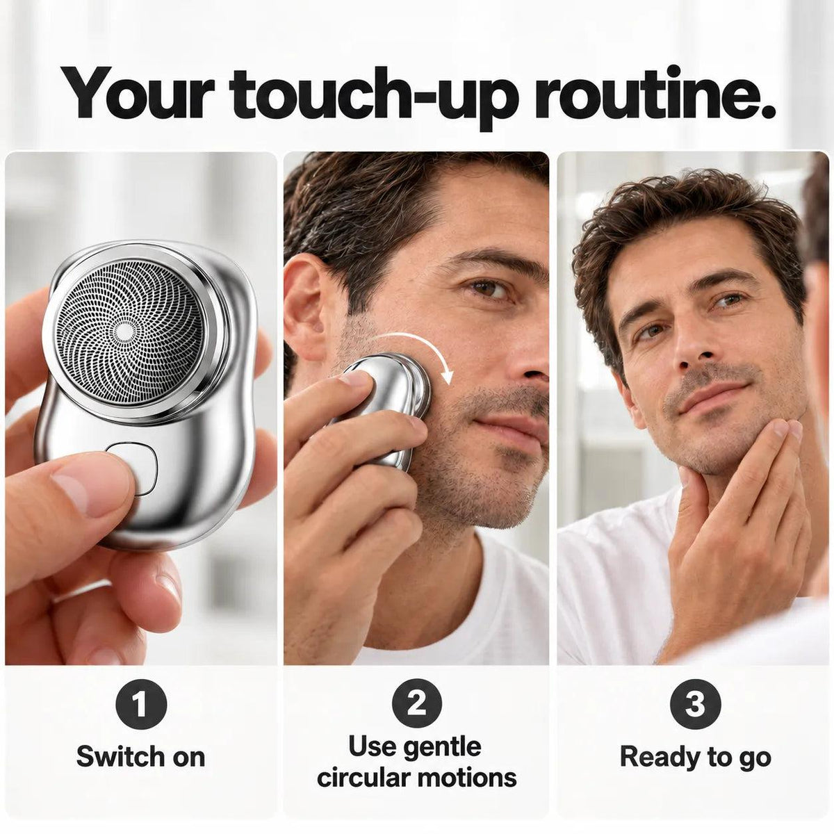 🎃Halloween-tilbud 50 % RABATT!✨Mini USB-oppladbar elektrisk barbermaskin – Lommestørrelse for stell uansett hvor du går