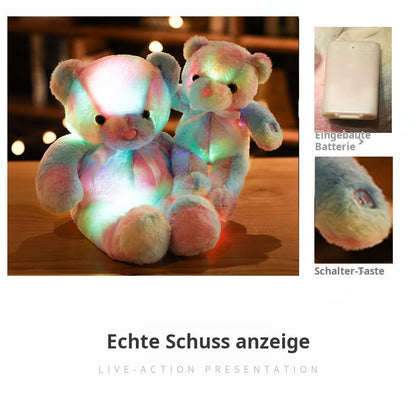 ⏳Begrenset tidsbegrenset 48 % rabatt⏰Bamse, fargerikt LED-lys, kosedyr🌈🧸