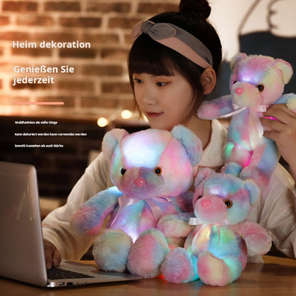 ⏳Begrenset tidsbegrenset 48 % rabatt⏰Bamse, fargerikt LED-lys, kosedyr🌈🧸