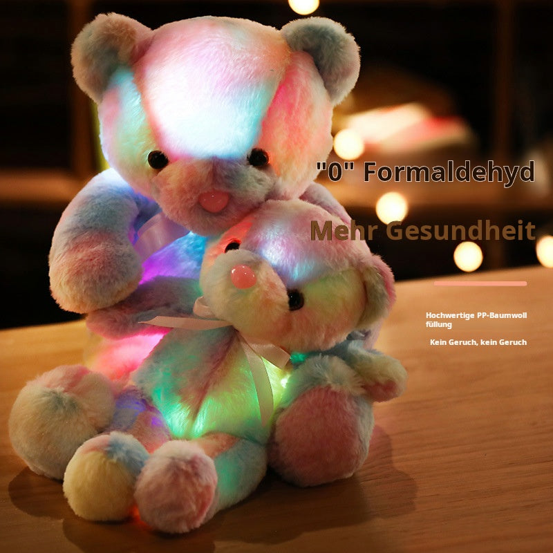 ⏳Begrenset tidsbegrenset 48 % rabatt⏰Bamse, fargerikt LED-lys, kosedyr🌈🧸