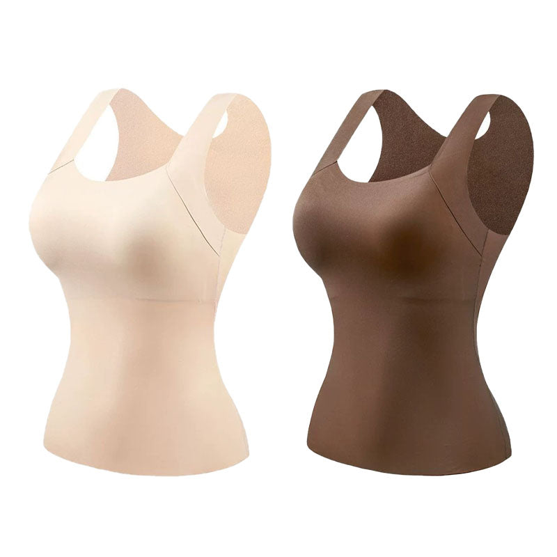 🔥Siste dag 48 % RABATT💖Termo-topper med U-hals og innebygd BH til dame