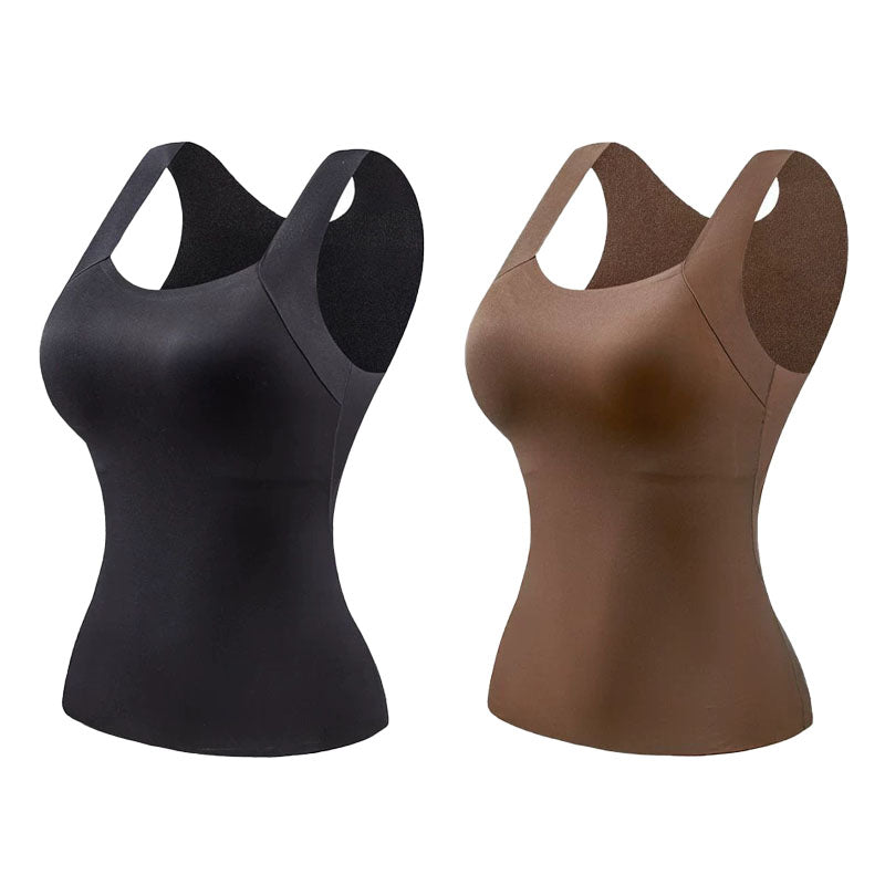 🔥Siste dag 48 % RABATT💖Termo-topper med U-hals og innebygd BH til dame