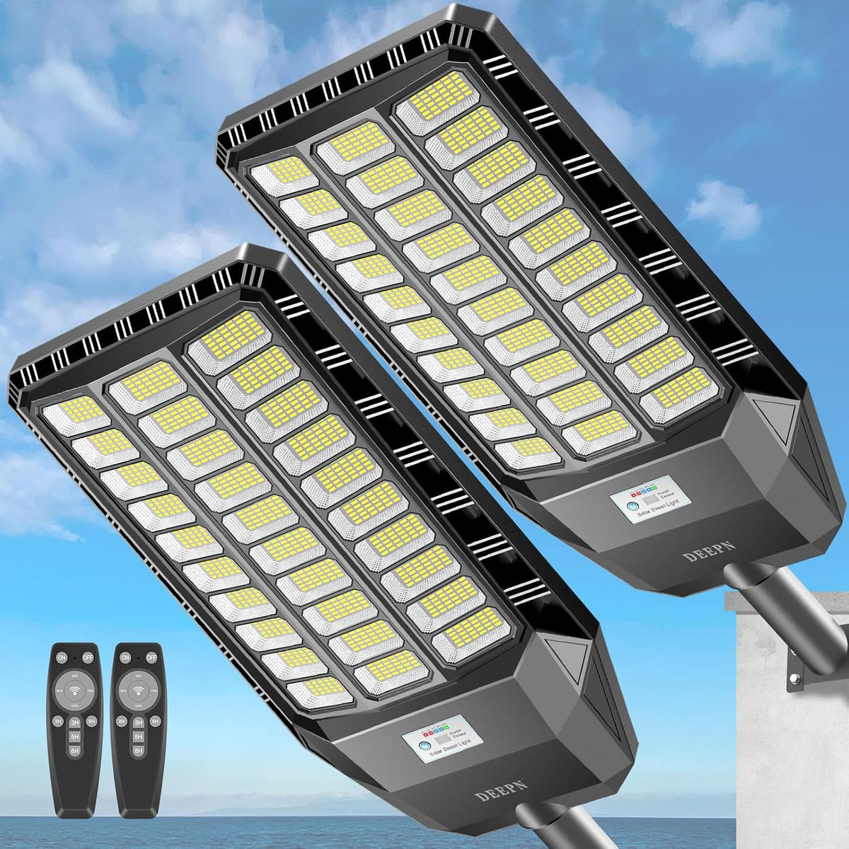 ☀️ 50 % RABATT! Solcelledrevet LED-gatelys – Ultrasterkt sikkerhetslys for utendørs bruk