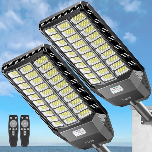 ☀️ 50 % RABATT! Solcelledrevet LED-gatelys – Ultrasterkt sikkerhetslys for utendørs bruk
