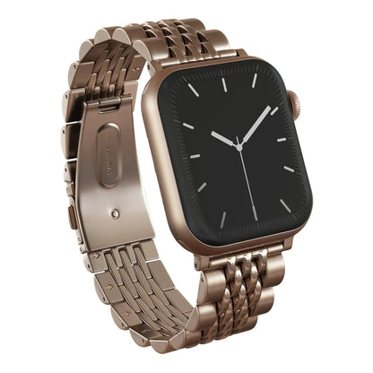 ❄️Sommerfrisk 48% rabatt!✨Lenke i rustfritt stål til Apple Watch – Elegant metallrem med sikker trykklås