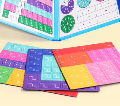 🔥Siste dag salg 48% rabatt🏅Montessori magnetisk bokbrøkpuslespill