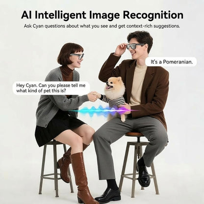 Gafas inteligentes con IA y ChatGPT, cámara de 8 MP y grabación de vídeo HD 1200P 4K, traducción en tiempo real en más de 160 idiomas, Bluetooth 5.4, audio HiFi y control de música, gafas de sol inteligentes con grabación de vídeo para llevar.
