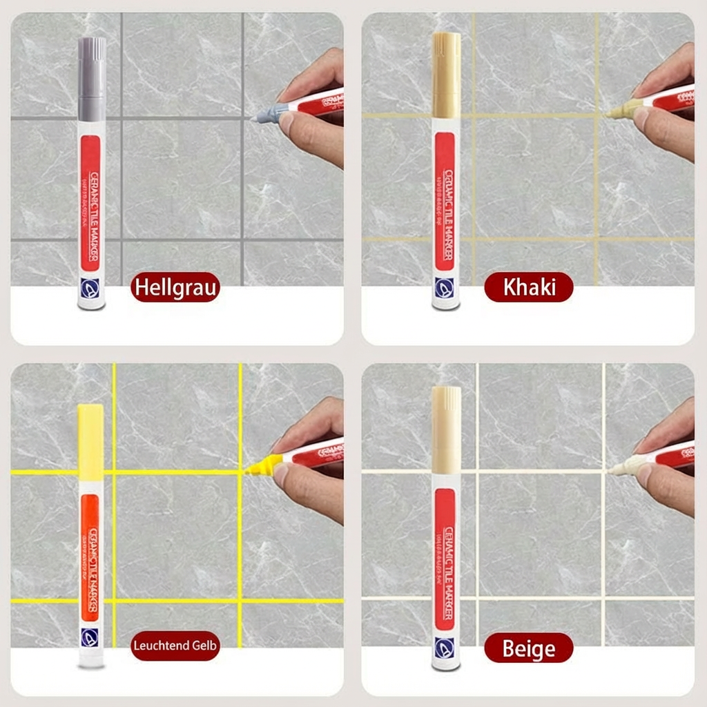 Pousbo® muggfri og vanntett fugepenn for keramiske fliser