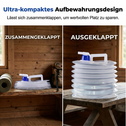 💧BPA-freier Faltwasserbehälter – aus lebensmittelechtem Kunststoff, geruchsneutral & stabil, perfekt für Trinkwasser, Kochen & Outdoor 🏕️