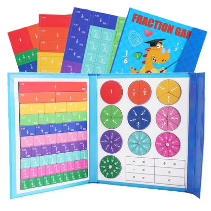 🔥Siste dag salg 48% rabatt🏅Montessori magnetisk bokbrøkpuslespill