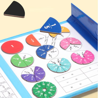 🔥Siste dag salg 48% rabatt🏅Montessori magnetisk bokbrøkpuslespill