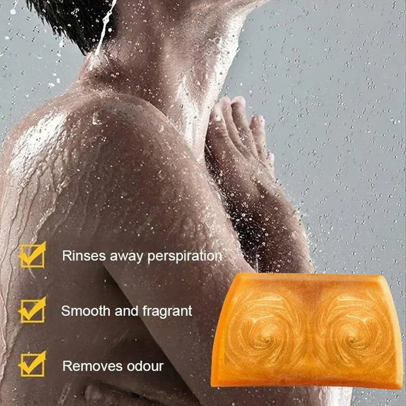 🥳2026 VARMT SALG🥳💞50 000+ SOLGT!💥🧼✨ 48% RABATT! Dyprensende gyllen parfymesåpe – Rikt fint skum, dyp porerensing. Fuktighetsgivende gyldne ingredienser, blomsterduft. Etterlater huden myk, glatt og strålende. Din daglige luksus. 🌸🛁