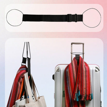 🖤Begrenset julesalg! 50 % RABATT ✨ Elastisk bagasjestropp (håndfri for reiser) – Fest vesker til kofferten for flyplasser/ferier/forretningsreiser!