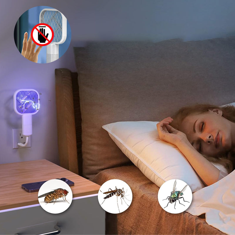 ✨2026 NYHET🔥USB Mini Myggdreper💥Bærbar fluefjerder, insektdreper for skadedyrbekjempelse, myggflaggermus for innendørs og utendørs bruk