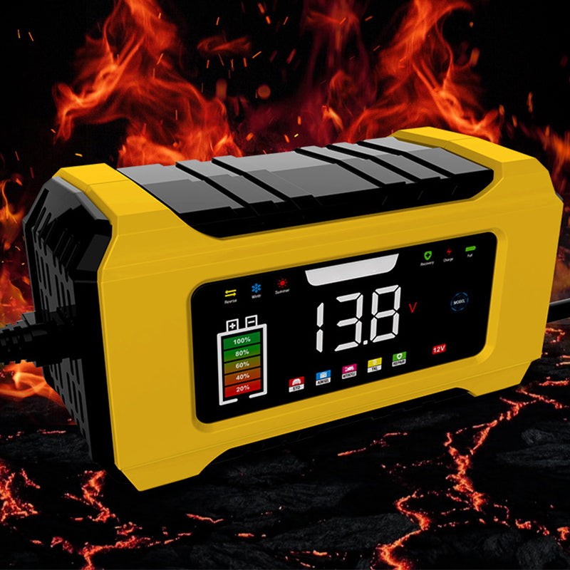 🔋 FLASH-SALG: 50 % RABATT! ⚡ Intelligent 12 V 6 A-batterilader til bil – 9-trinns lading, pulsgjenoppretting og farge-LCD 🚗