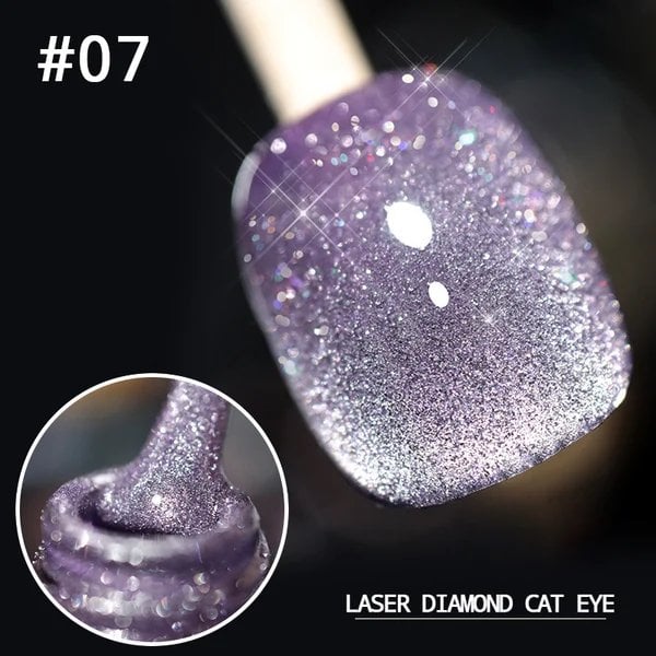 💅SISTE DAG MED 48 % RABATT💎Laser Diamond Cat Eye neglelakk💥Kjøp 1 få 1 gratis💥