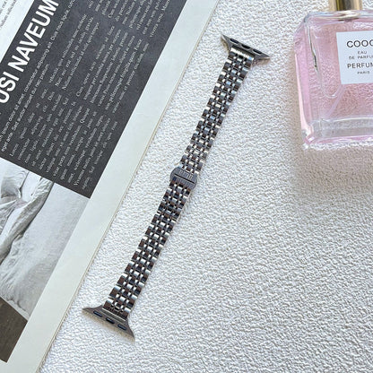❄️Sommerfrisk 48% rabatt!✨Lenke i rustfritt stål til Apple Watch – Elegant metallrem med sikker trykklås