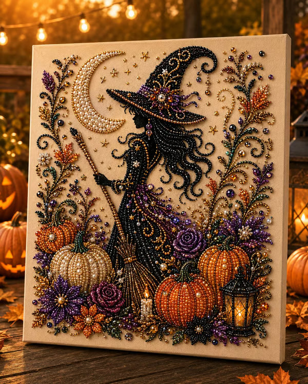 🔥Siste dag 48 % RABATT - 👻✨Halloween spøkelsesperlekunst DIY-sett