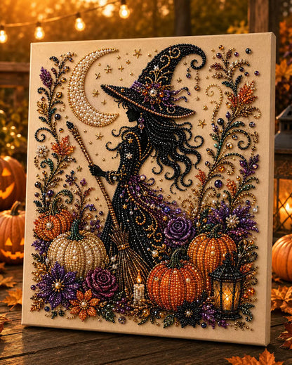 🔥Siste dag 48 % RABATT - 👻✨Halloween spøkelsesperlekunst DIY-sett
