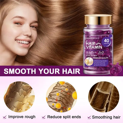 💎 48% RABATT – Deep conditioning hårolje – én kapsel – glatt, skinnende & krusfritt – reisevennlig – blomsterduft