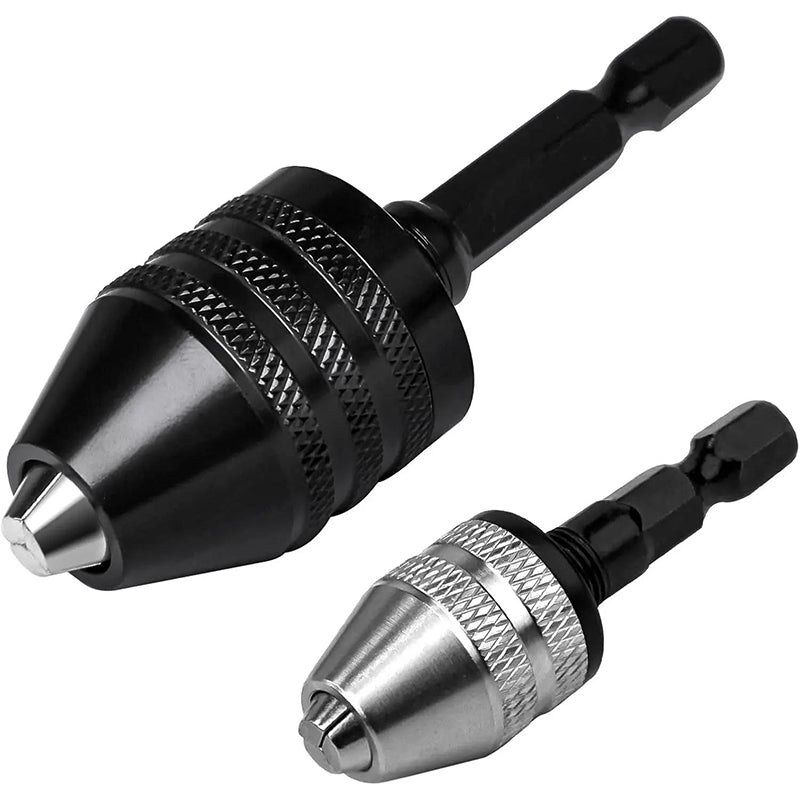 🔧 50 % RABATT NÅ! 3-kjevs chuck for elektriske skrutrekkere og driller – nøkkelfri, hurtigbytte og kompatibel med runde og sekskantede skaft – perfekt for hobby, renovering og presisjonsarbeid 🛠️✨