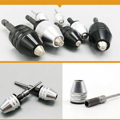 🔧 50 % RABATT NÅ! 3-kjevs chuck for elektriske skrutrekkere og driller – nøkkelfri, hurtigbytte og kompatibel med runde og sekskantede skaft – perfekt for hobby, renovering og presisjonsarbeid 🛠️✨