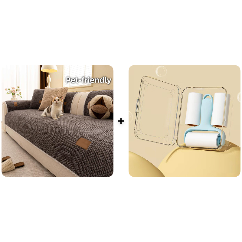 Tykt, sklisikkert sofatrekk – ultramykt, vaskbart, ripebestandig og kjæledyrvennlig, 4 farger 🛋️✨
