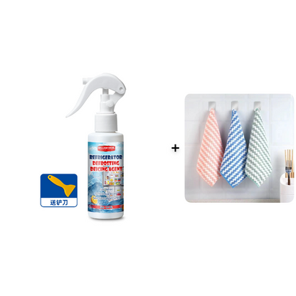 🏠🧊Avrimingsspray for kjøleskap med fryser🎁(Med gratis spatel)