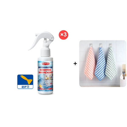 🏠🧊Avrimingsspray for kjøleskap med fryser🎁(Med gratis spatel)