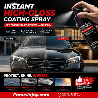 💥Kjøp tre, få to gratis!🚗Gi bilen din et helt nytt utseende – hurtigvirkende bilpleiespray med høy glans