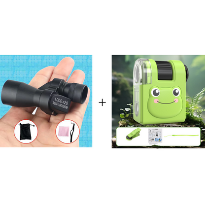 🎄Juletilbud ALLTID 50 % RABATT!🔭 Mini lommekikkert (1000x20): Lommestor + smarttelefonklips – Perfekt for utendørs utforskninger (for alle aldre!)