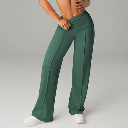 👖 48 % RABATT! 💃 Damebukse med rett ben – Enkel, løs og komfortabel – Perfekt til hverdagsbruk og på kontoret 👜