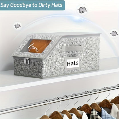 Stabelbare oppbevaringsbokser for baseballcaps