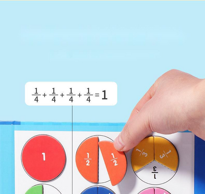 🔥Siste dag salg 48% rabatt🏅Montessori magnetisk bokbrøkpuslespill